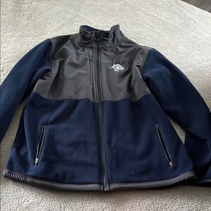 UNH Colosseum Gray and Blue Jacket with Fleece Lining. go wildcats large